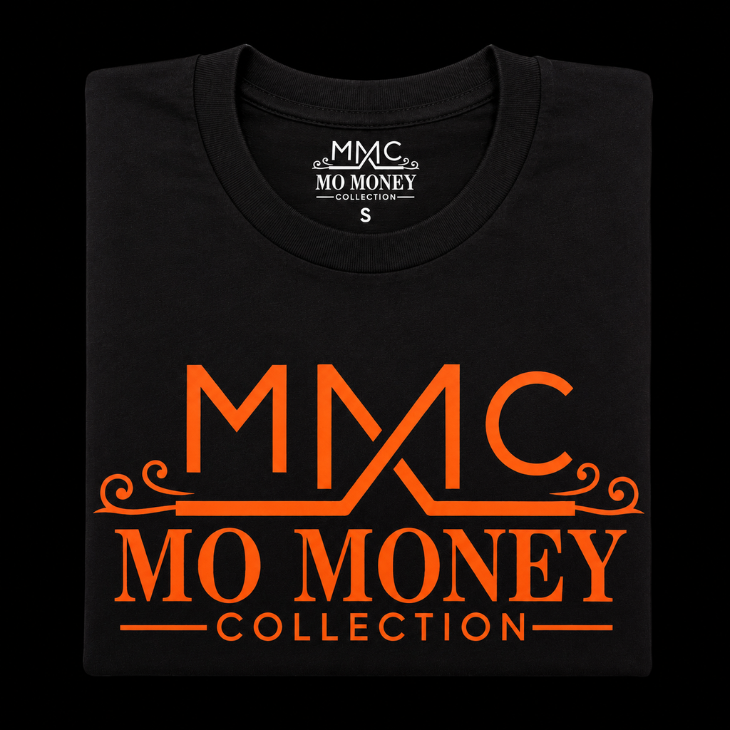 Mo Money Collection DTF Print T-Shirt - Black
