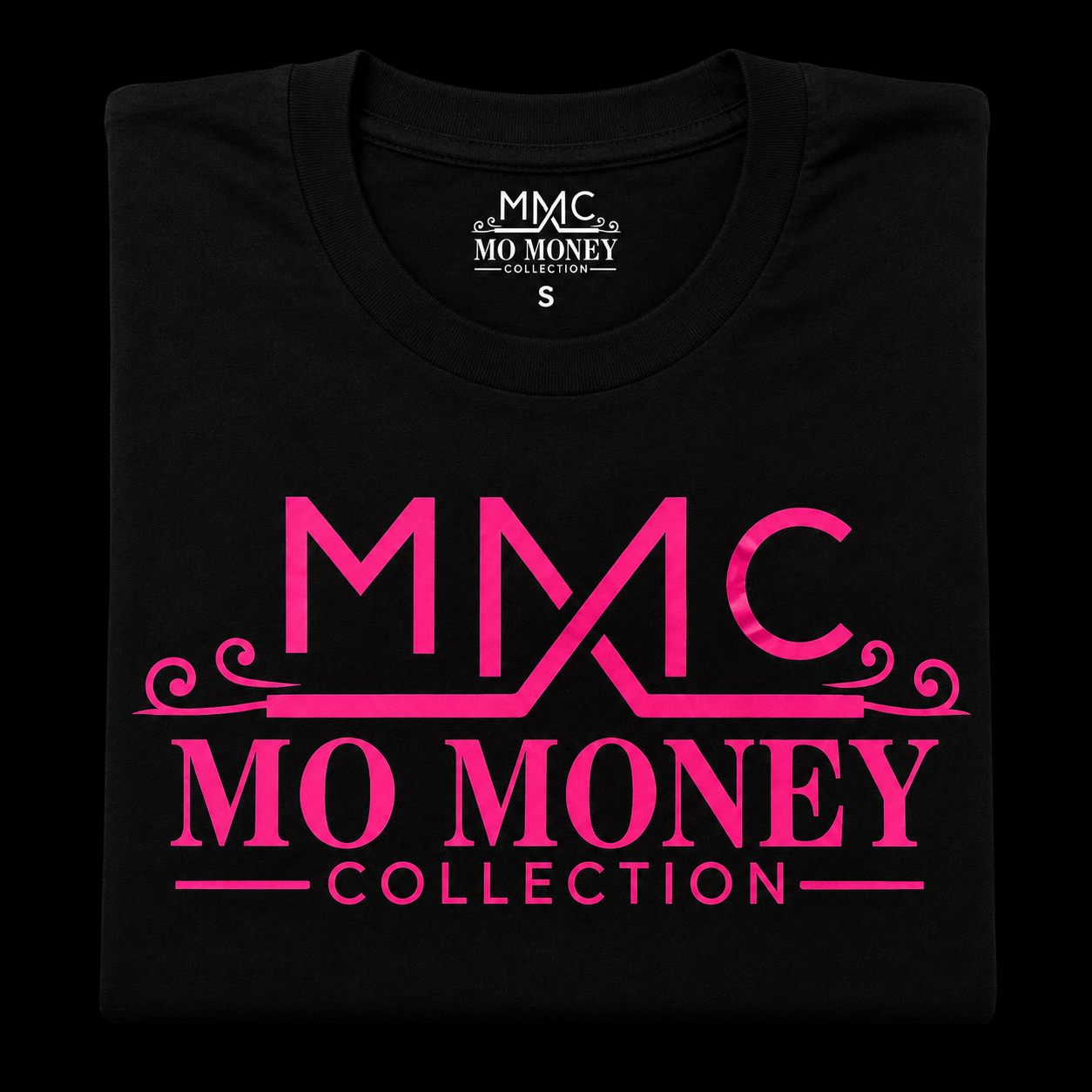 Mo Money Collection DTF Print T-Shirt - Black