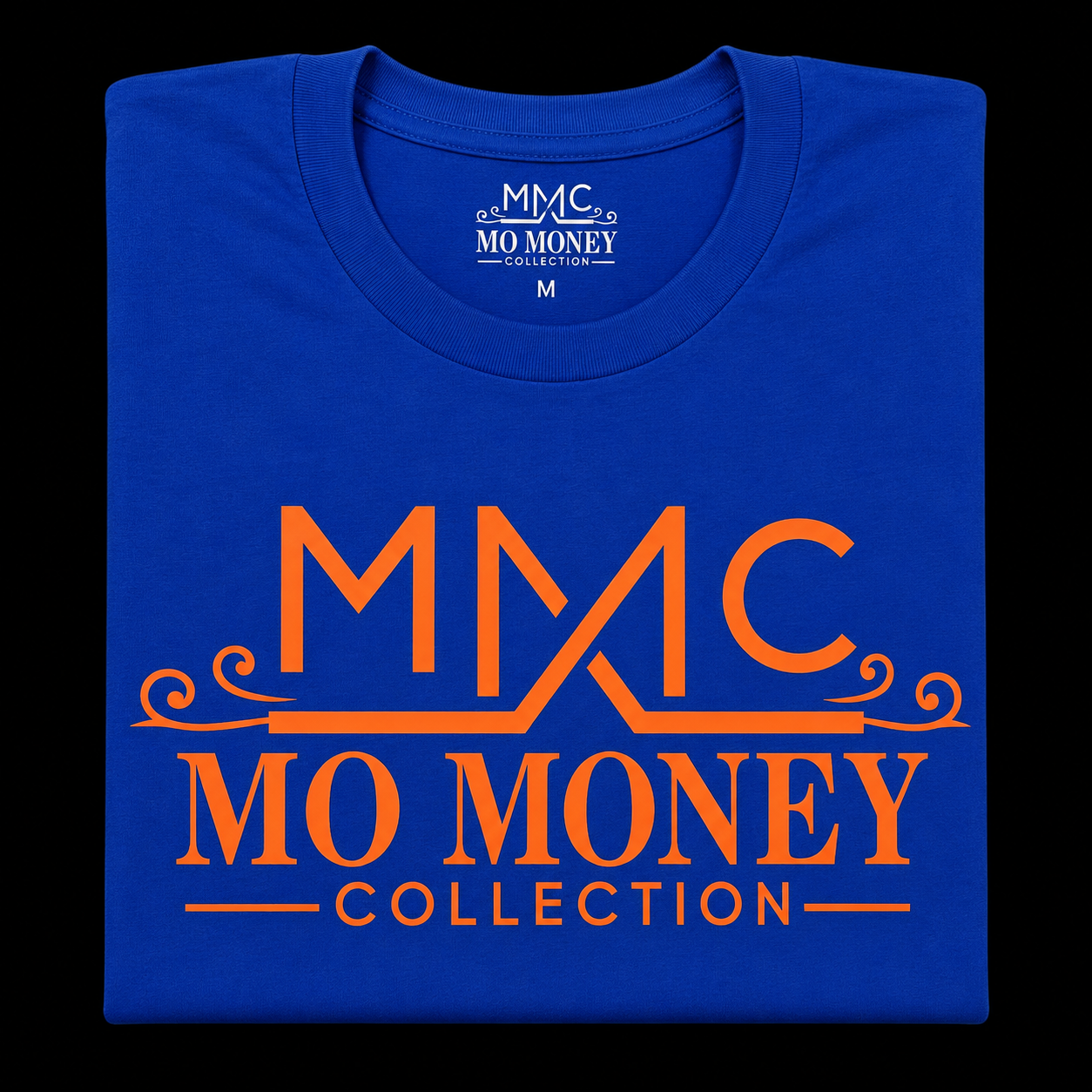 Mo Money Collection DTF Print T-Shirt - Royal Blue