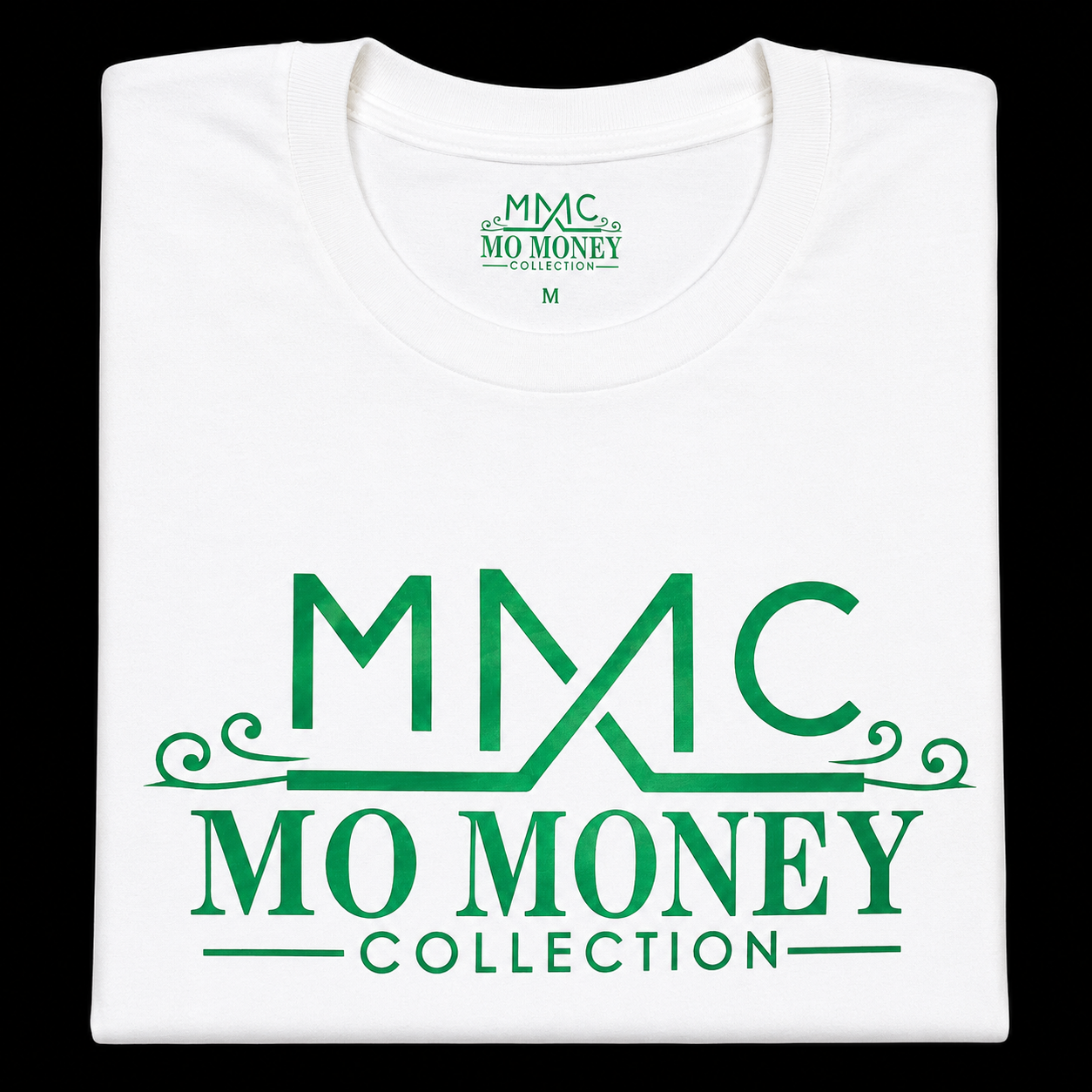 Mo Money Collection DTF Print T-Shirt - White