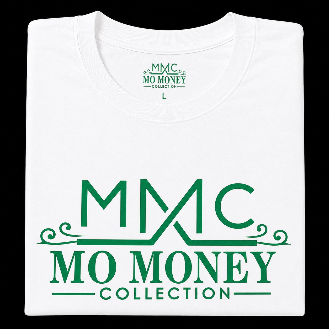 Mo Money Collection DTF Print T-Shirt - White