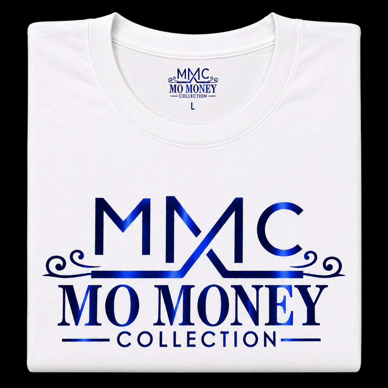 Mo Money Collection DTF Print T-Shirt - White