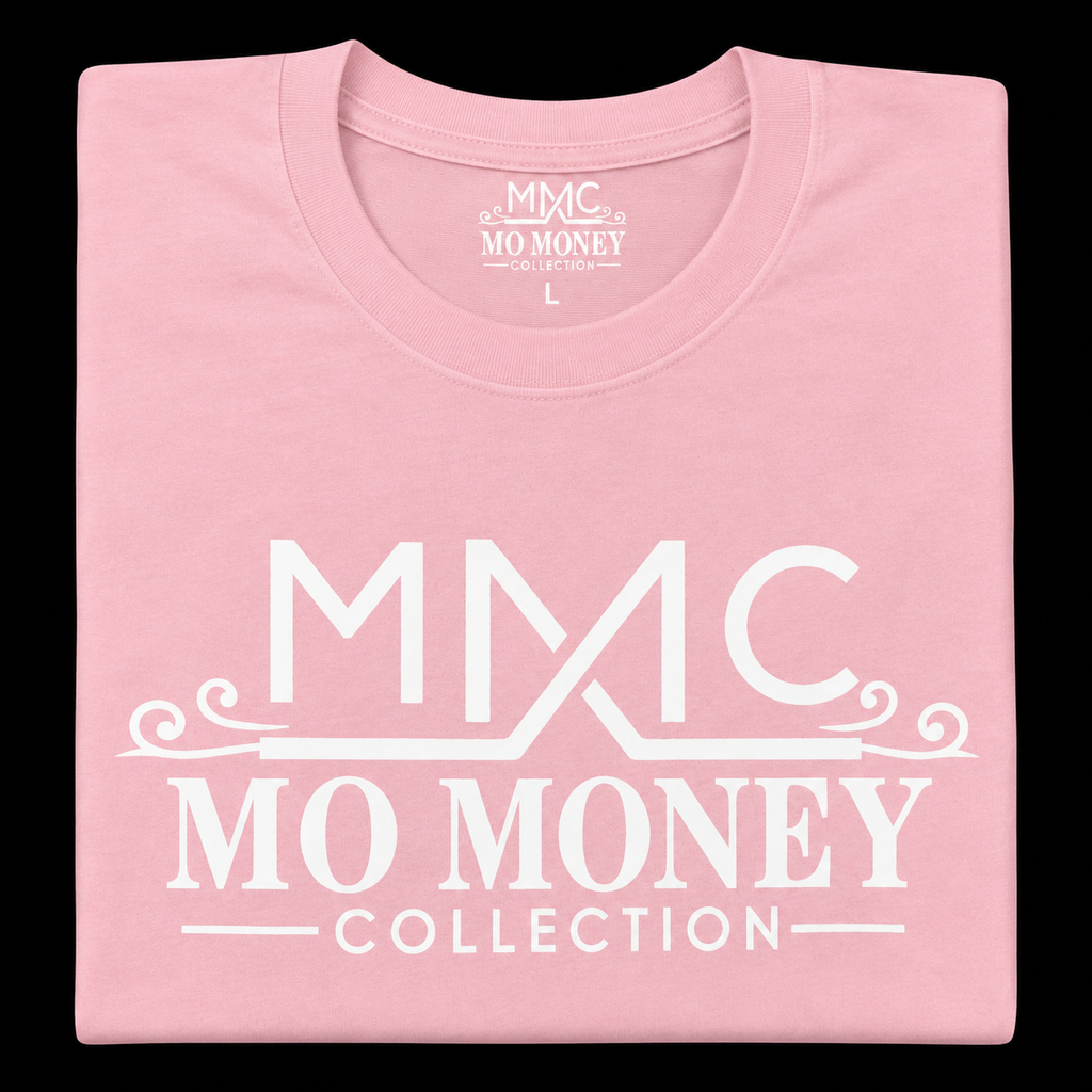 Mo Money Collection DTF Print T-Shirt - Pink