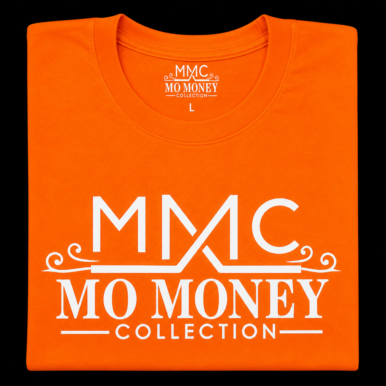 Mo Money Collection DTF Print T-Shirt - Orange