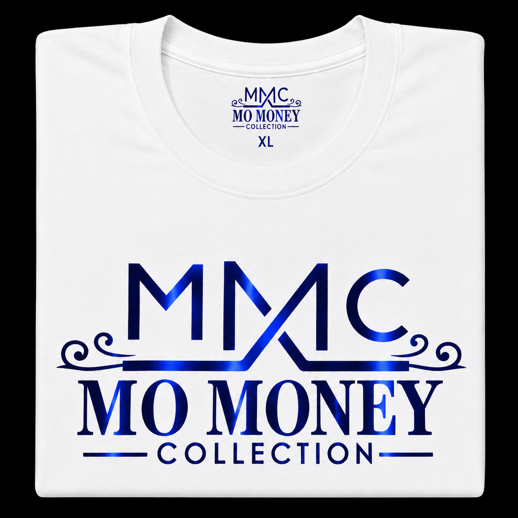 Mo Money Collection DTF Print T-Shirt - White