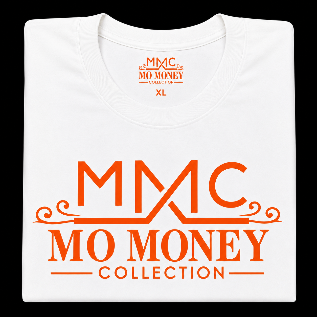 Mo Money Collection DTF Print T-Shirt - White