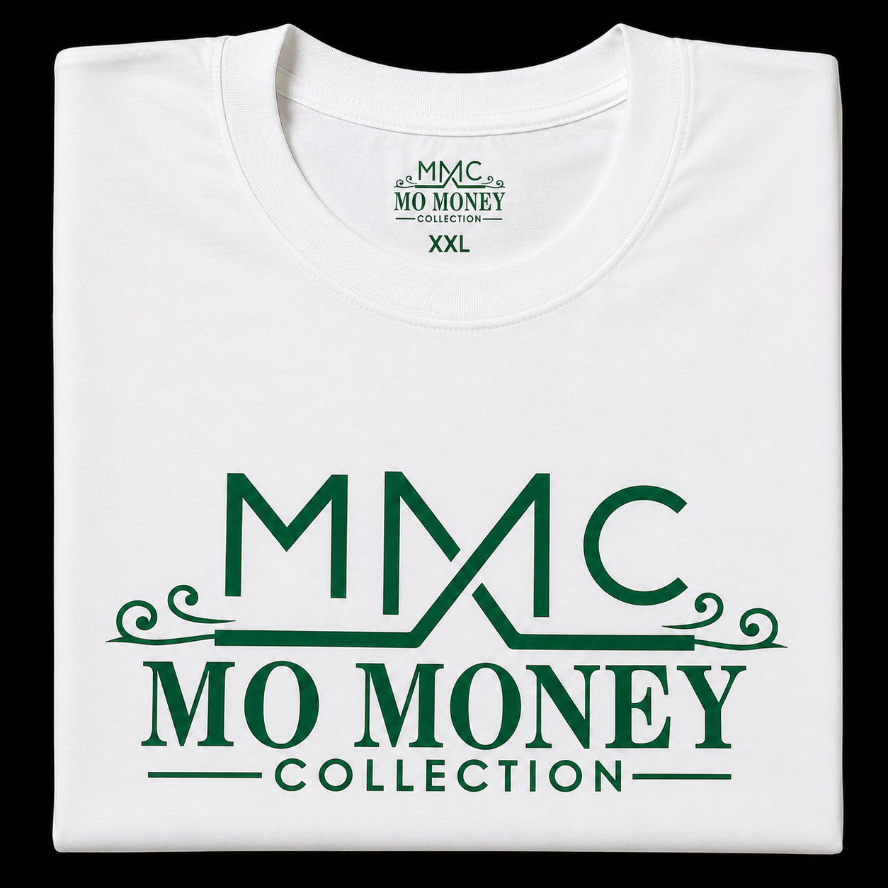 Mo Money Collection DTF Print T-Shirt - White