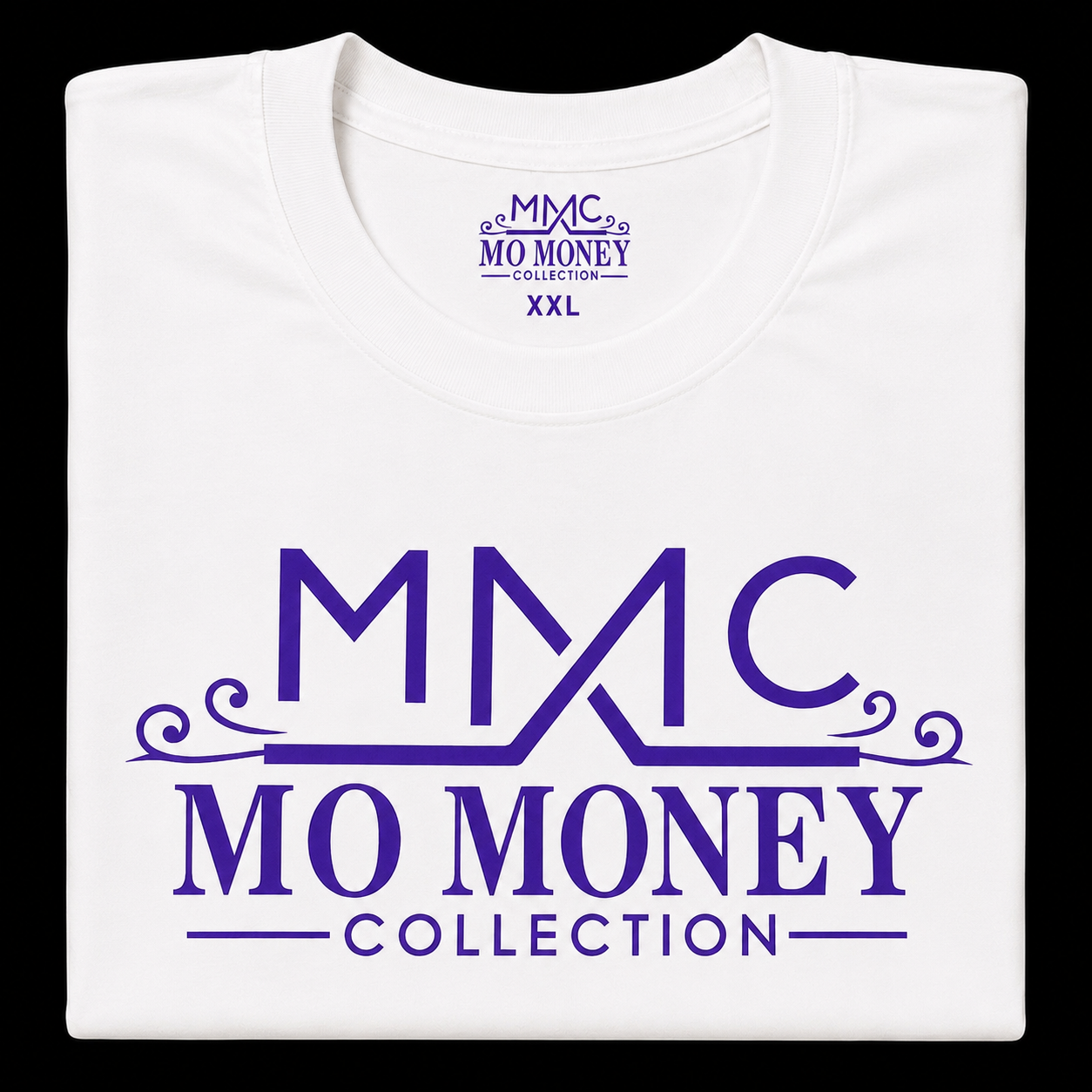 Mo Money Collection DTF Print T-Shirt - White
