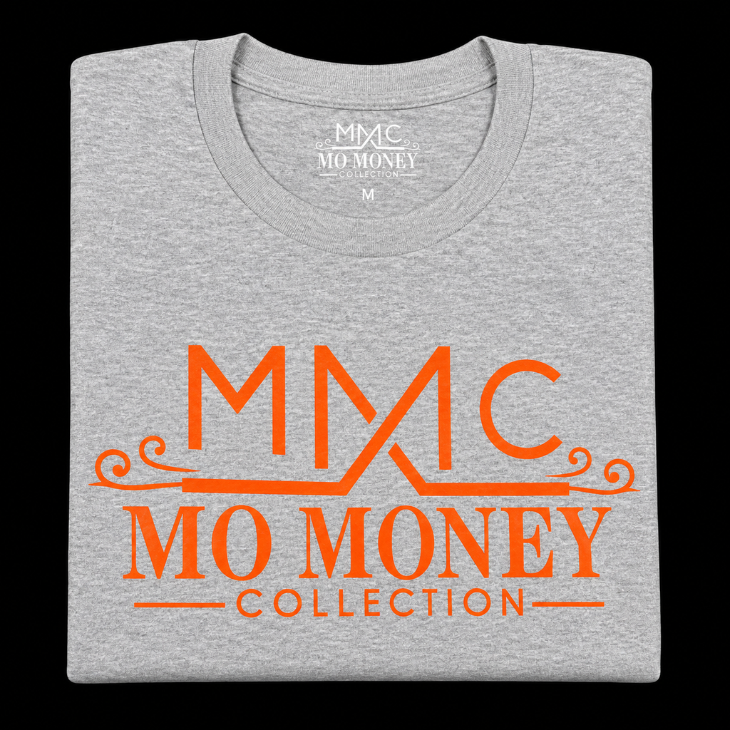 Mo Money Collection DTF Print T-Shirt - Gray