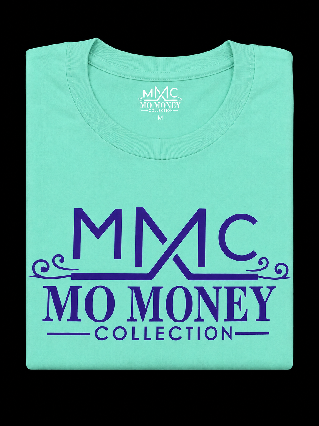 Mo Money Collection DTF Print T-Shirt - Mint Green