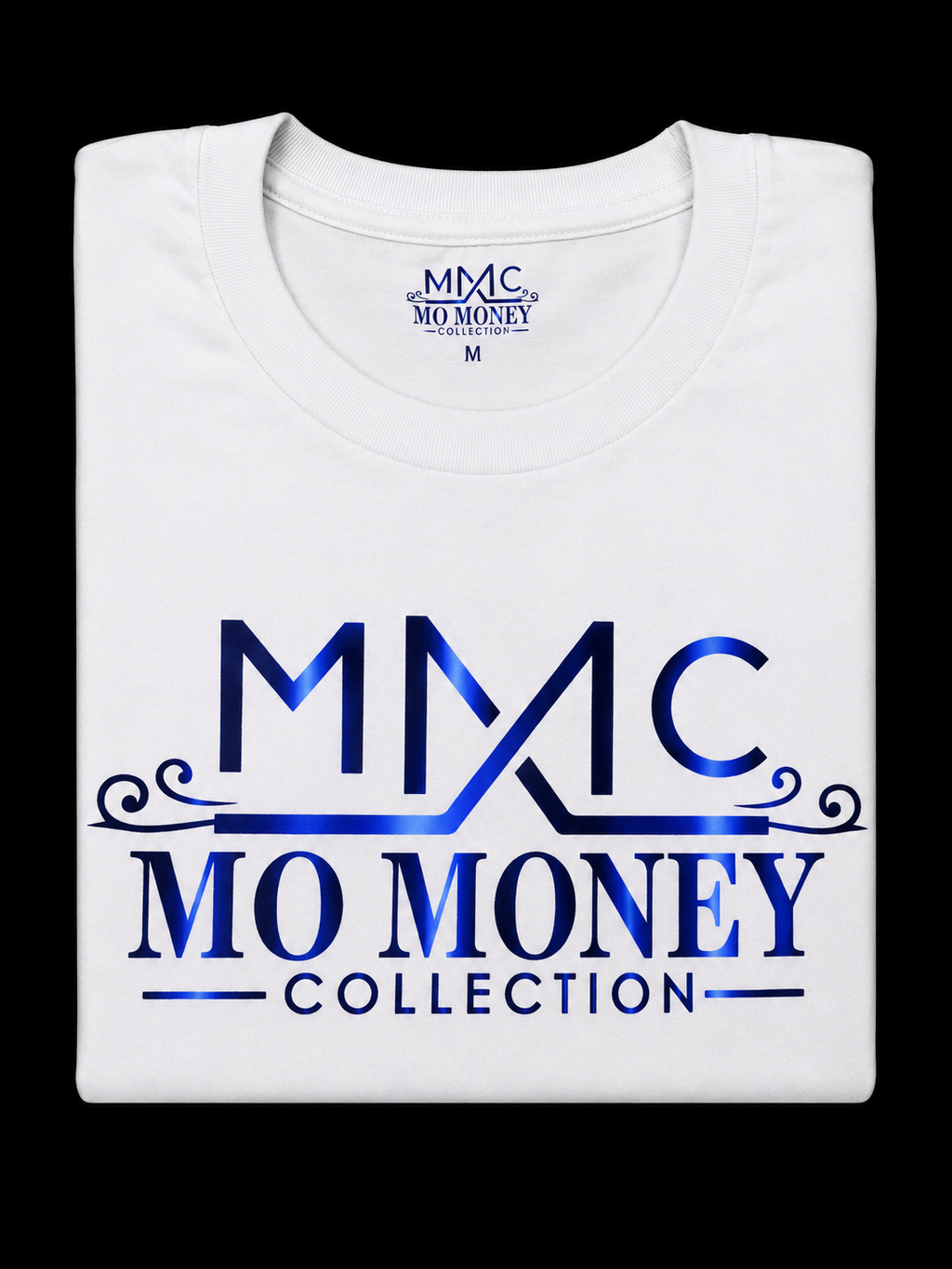 Mo Money Collection DTF Print T-Shirt - White