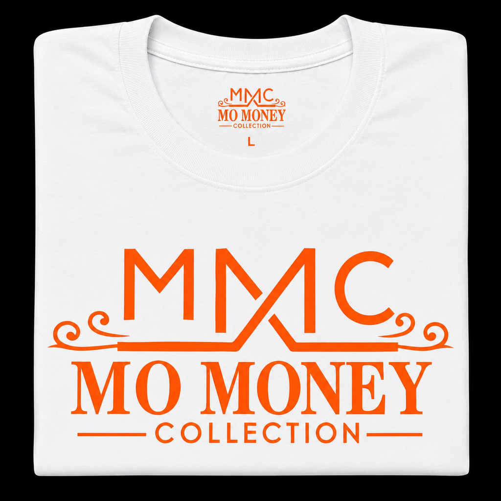Mo Money Collection DTF Print T-Shirt - White