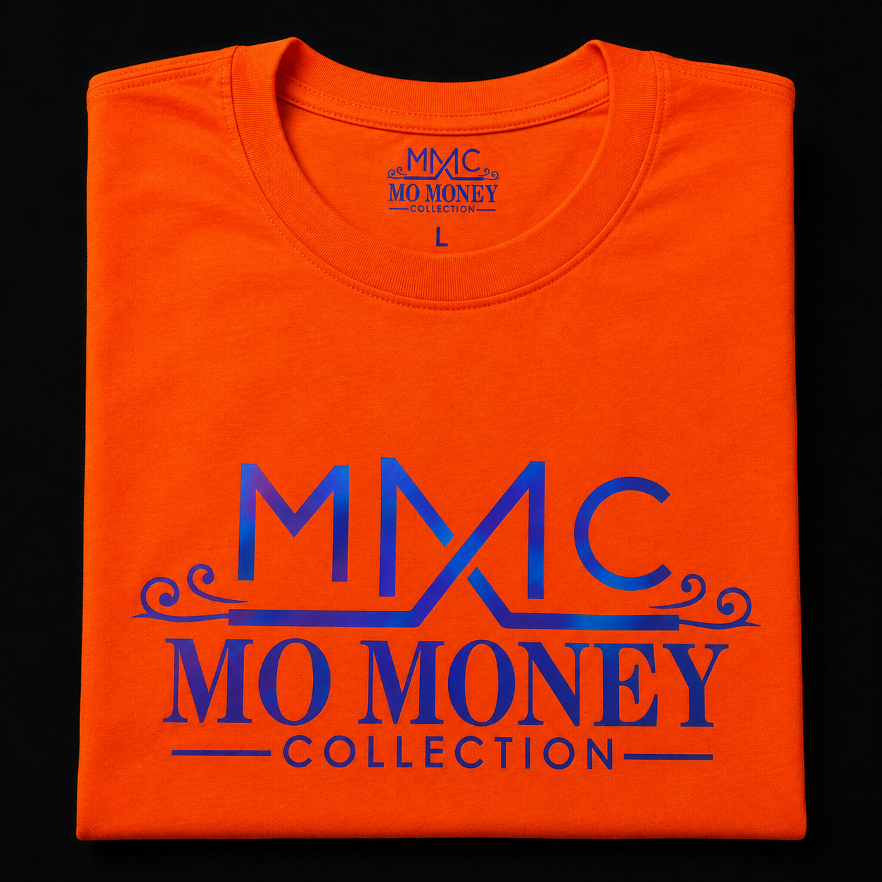 Mo Money Collection DTF Print T-Shirt - Orange